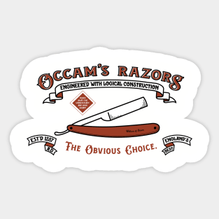 Occam's Razors Sticker